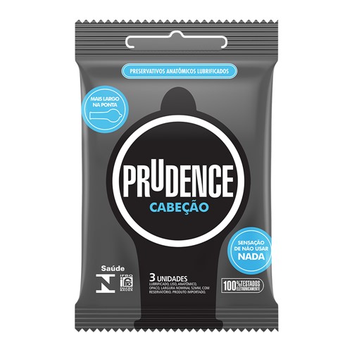 Preservativo Prudence Cabeção com 3 Unidades