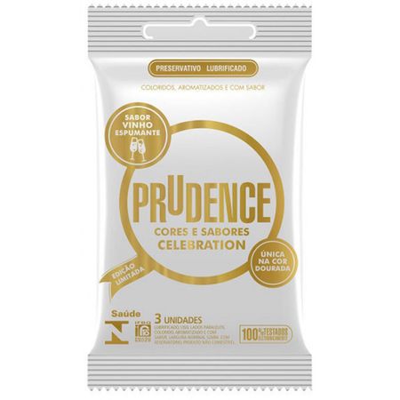 Preservativo Prudence Cores e Sabores Celebration Preservativo Celebration Prudence Unica C/3
