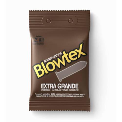 Preservativos Extra Grande Emb. com 3 Uni. - Blowtex