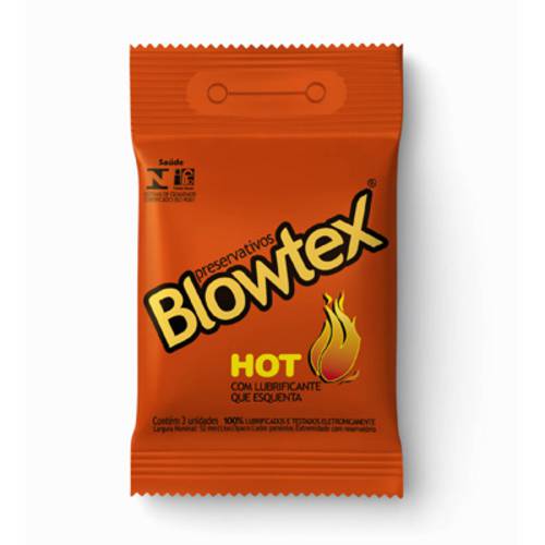 Preservativos Hot que Esquenta Emb. com 3 Uni. - Blowtex