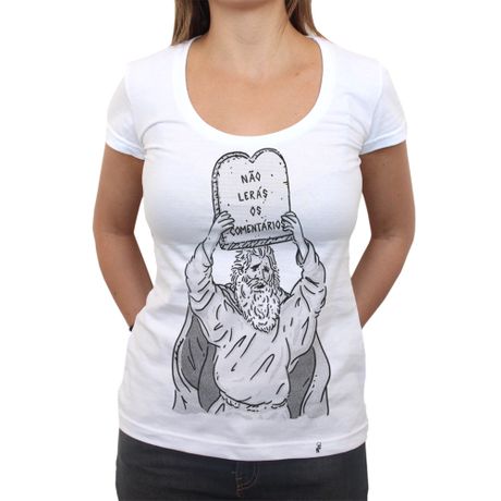 Primeiro Mandamento da Internet - Camiseta Clássica Feminina