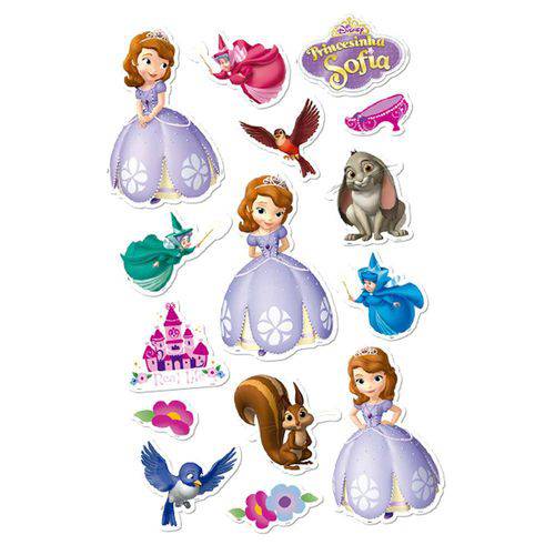 Princesa Sofia Baby Personagens Decorativos C/15 - Regina