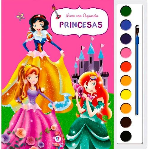 Princesas - Livro com Aquarela