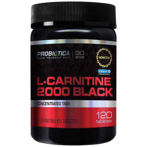 Pro L-Carnitine 2000 Black - 120 Tabletes - Probiótica