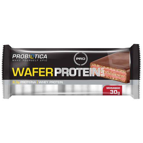 Pro Wafer Protein Bar - 30g - Probiótica - Morango