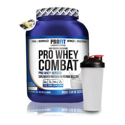 Pro Whey Combat 2kg + Coqueteleira - Profit