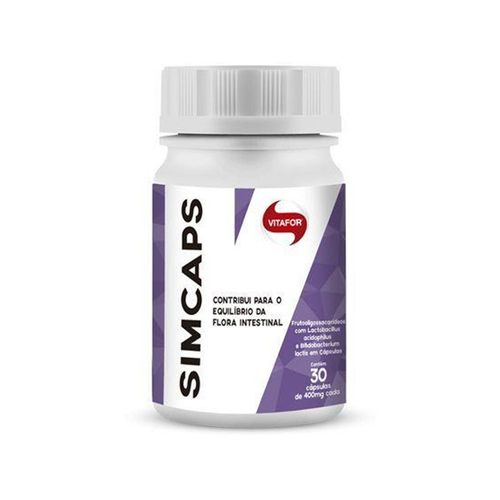 Probióticos Simcaps - Vitafor - 30 Cápsulas de 400mg