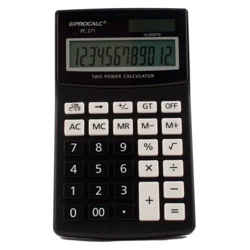 Procalc - Calculadora de Mesa - 12 Dígitos - Pc271