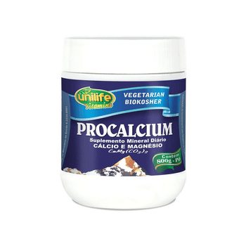 Procalcium Cálcio e Magnésio 800g em Pó Unilife