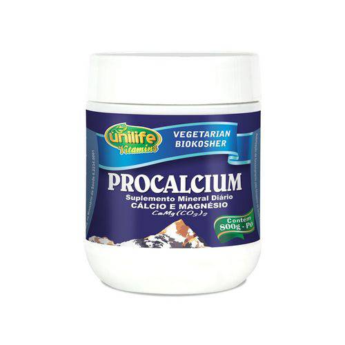 Procalcium Cálcio e Magnésio 800g em Pó - Unilife -