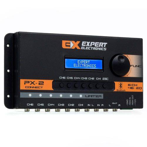 Processador de Audio Banda Expert Electronics Px2 Connect 6 Vias, Equalizador 46 Bandas
