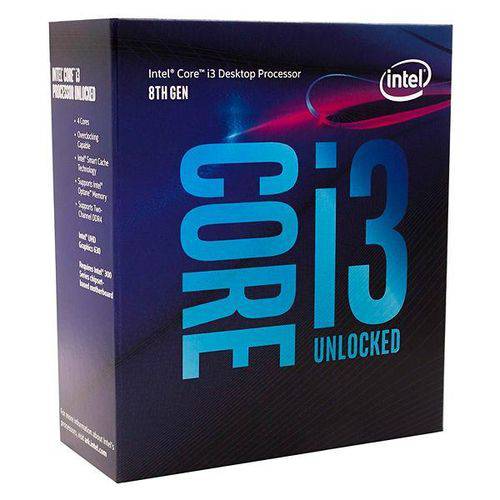 Processador Intel Core I3-8350K Quad Core de 4.0GHz com Cache 8MB