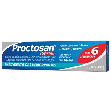 Proctosan 20g Pomada C/ 6 Aplicadores
