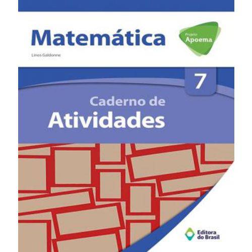 Projeto Apoema - Matematica - Caderno de Atividades - 7 Ano - Ef Ii