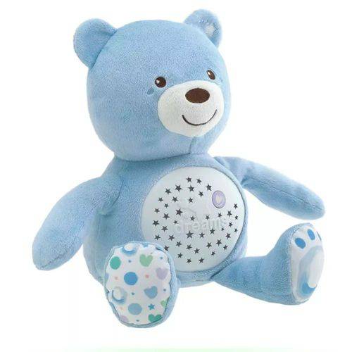 Projetor Pelúcia Bebê Urso Azul Chicco