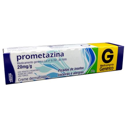 Prometazina 20mg/g Creme Dermatológico 30g Genérico Teuto