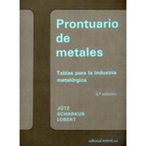 Prontuario de Metales-tablas para La Indústria Metalúrgica