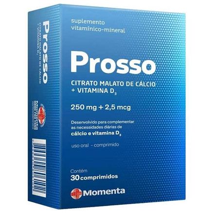 Prosso 250mg + 2,5mcg 30 Comprimidos
