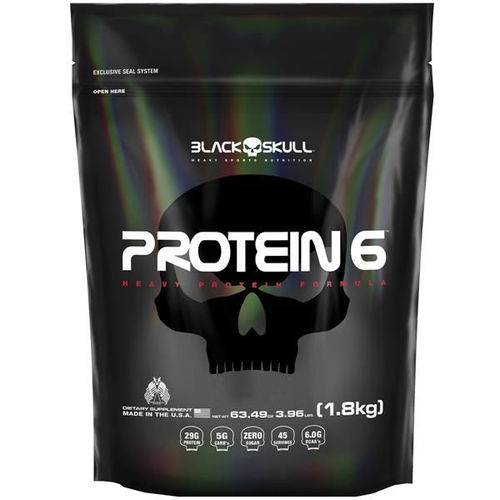 Protein 6 - 1800g - Morango - Black Skull
