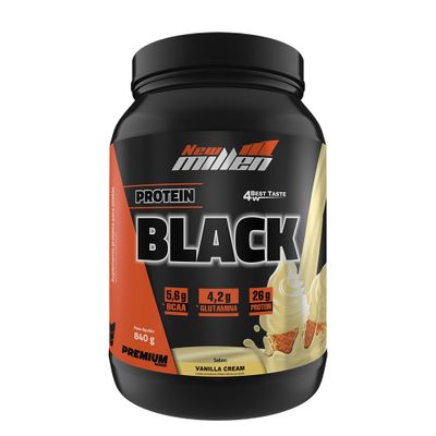 Protein Black 840g New Millen Protein Black 840g Vanilla Cream New Millen
