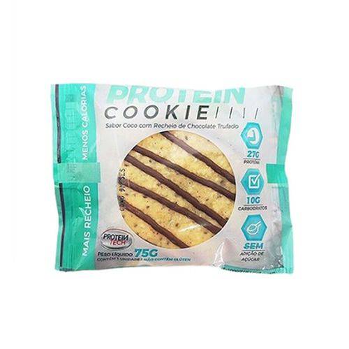 Protein Cookie Coco Recheado Chocolate Trufado (unidade) - Protein Tech