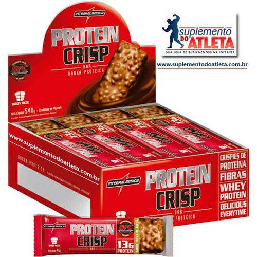 Protein Crisp 12 Unids 45g Amendoim C/ Chocolate - Integralmédica