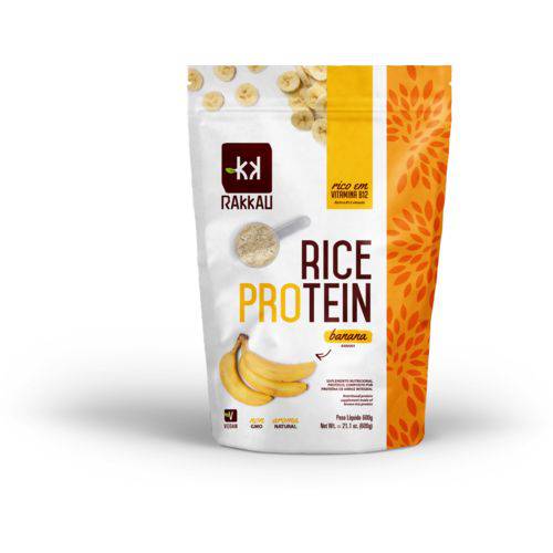 Proteina Arroz Whey Vegan Rice Protein Rakkau Banana 600g