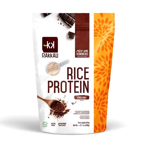 Proteína Concentrada de Arroz Rice Protein Chocolate - Rakkau - 600g