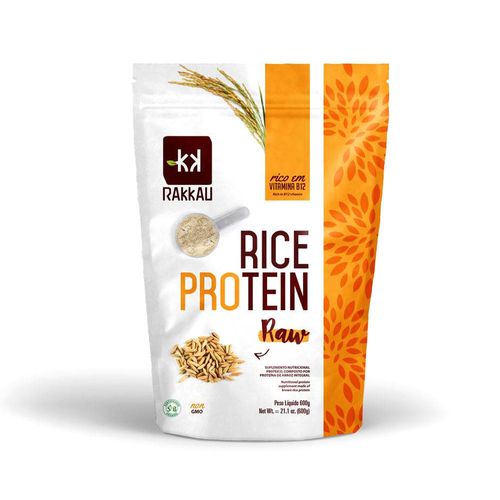 Proteína Concentrada de Arroz Rice Protein Raw - Rakkau - 600g