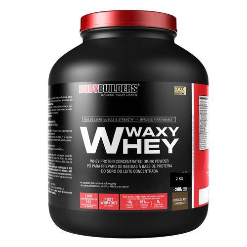 Proteína Concentrada Waxy Whey Protein - Chocolate - 2kg - Bodybuilders
