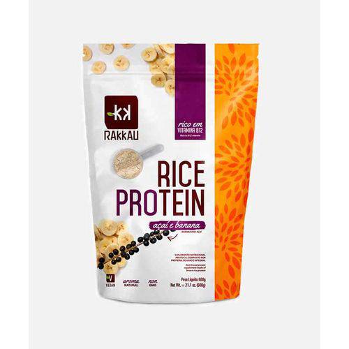 Proteína Concetrada de Arroz Rice Protein Açaí com Banana - Rakkau - 600g