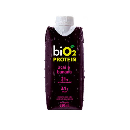 Proteína de Arroz e Ervilha Protein Shake Açaí e Banana - Bio2 - 330ml