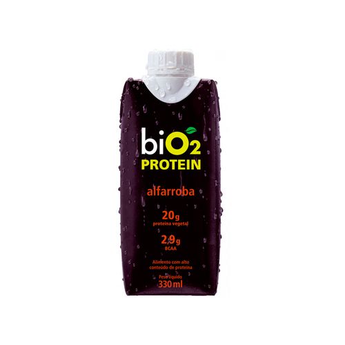 Proteína de Arroz e Ervilha Protein Shake Alfarroba - Bio2 - 330ml