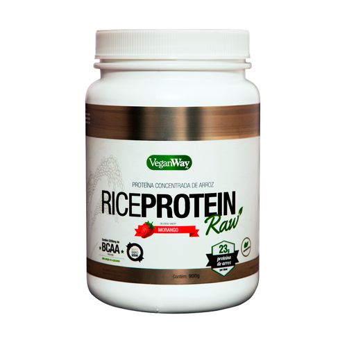 Proteína de Arroz Rice Protein Sabor Morango - Veganway - 900g
