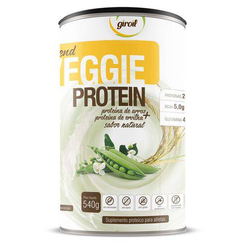 Proteina Vegetariana BLEND VEGGIE PROTEIN ARROZ + ERVILHA 540g - Giroil - Natural