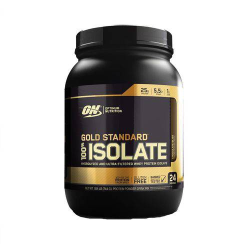 Proteína Whey Gold Isolate 744g Chocolate 1,64lbs Optimum Nutrition