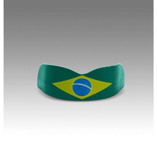 Protetor Bucal Auge Sports Bandeira do Brasil Verde