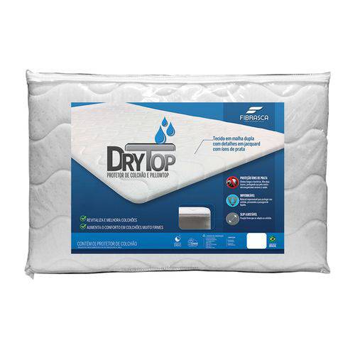 Protetor de Colchão e PillowTop Fibrasca DryTop - Casal - 1,40 X 1,90