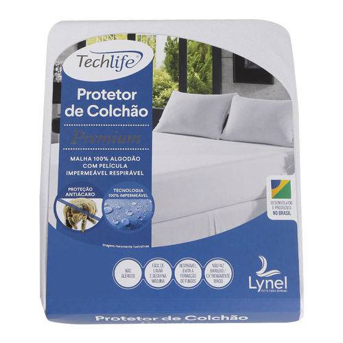 Protetor de Colchão Impermeável Lynel Tech Life Premium - Casal (25cm)