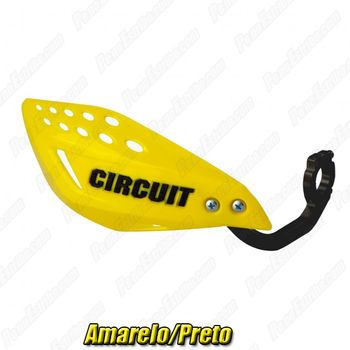 Protetor de Mão Circuit Vector com Haste em Nylon Amarelo/Preto