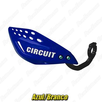 Protetor de Mão Circuit Vector com Haste em Nylon Azul/Branco