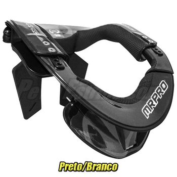 Protetor de Pescoço Neck Brace MRPRO - PRETO/BRANCO -