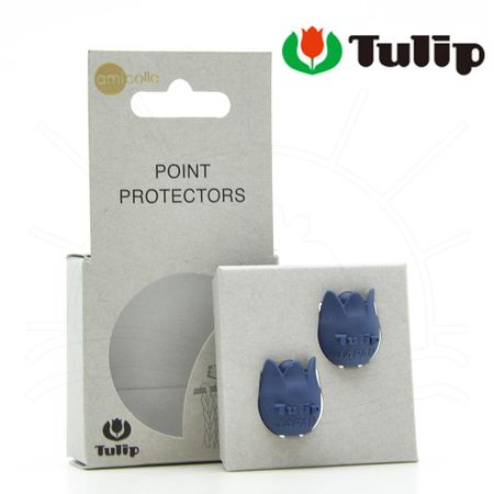 Protetor de Pontas de Agulhas Tulip Azul Marinho Grande - 2 Unidades
