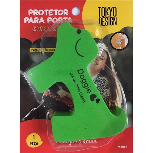Protetor de Porta Bichinhos - Cachorro Verde