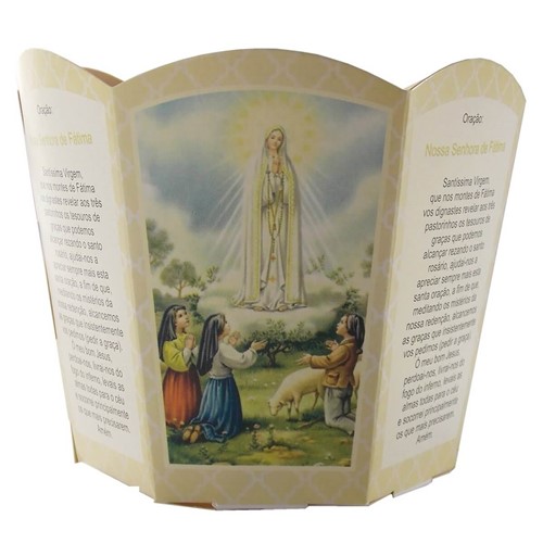 Protetor de Vela - Nossa Senhora de Fátima | SJO Artigos Religiosos