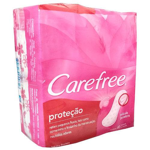 Protetor Diário Carefree Proteção Perfumado C/ 40 Unidades