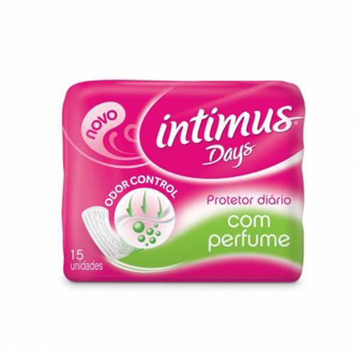 Protetor Diário Intimus Days Perfume Flor Sem Abas com 15 Unidades