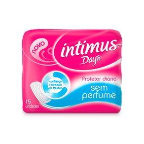 Protetor Diário Intimus Days Sem Perfume C/ 15