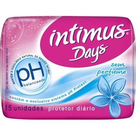 Protetor Diário Sem Abas Intimus Days C/ 15 Sem Perfume