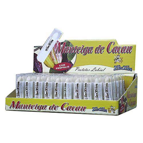 Protetor Labial Manteiga de Cacau ZiinZiin Bastão C/ 50 Unidades